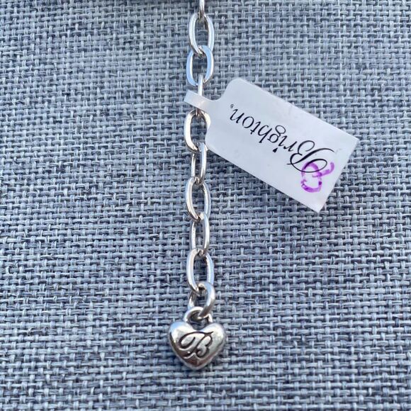 NWT New Brighton Gold/Silver Reversible Dynasty Sol Necklace w/Red Crystal - Picture 8 of 9